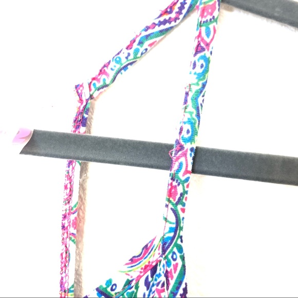 C&R Beachwear Girls Dress Spaghetti Strap Geometric Patter Bright Colors Size 12 - Picture 4 of 9